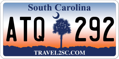 SC license plate ATQ292