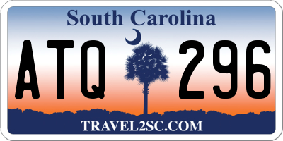 SC license plate ATQ296