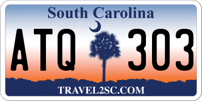 SC license plate ATQ303