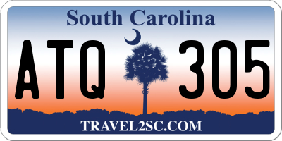 SC license plate ATQ305