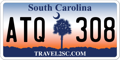 SC license plate ATQ308