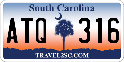 SC license plate ATQ316