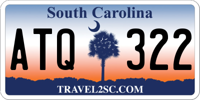 SC license plate ATQ322