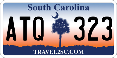 SC license plate ATQ323