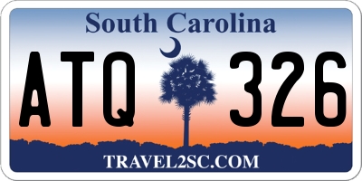 SC license plate ATQ326