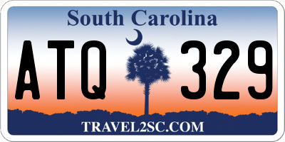 SC license plate ATQ329