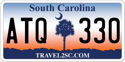 SC license plate ATQ330