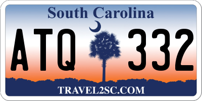 SC license plate ATQ332