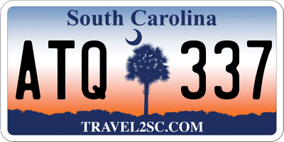 SC license plate ATQ337