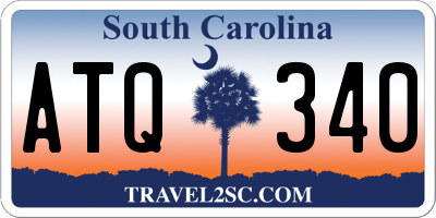 SC license plate ATQ340