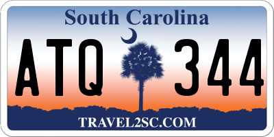 SC license plate ATQ344