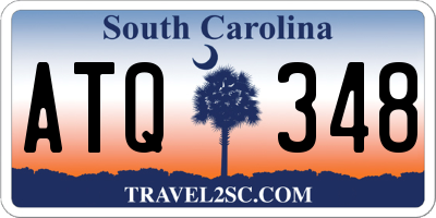 SC license plate ATQ348