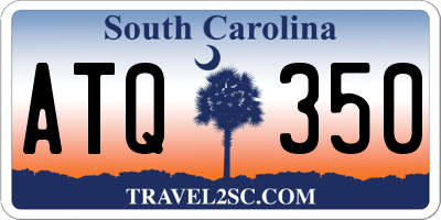 SC license plate ATQ350