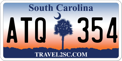 SC license plate ATQ354