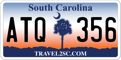 SC license plate ATQ356