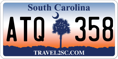 SC license plate ATQ358