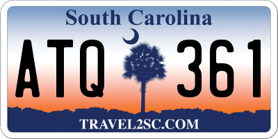 SC license plate ATQ361
