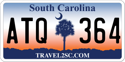 SC license plate ATQ364