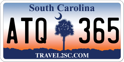 SC license plate ATQ365