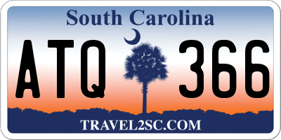 SC license plate ATQ366