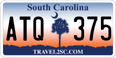 SC license plate ATQ375
