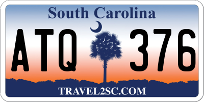 SC license plate ATQ376