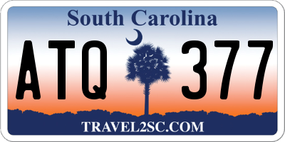SC license plate ATQ377