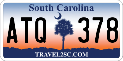 SC license plate ATQ378