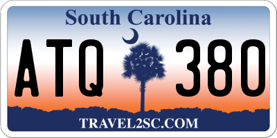 SC license plate ATQ380