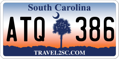 SC license plate ATQ386