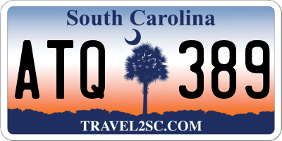 SC license plate ATQ389