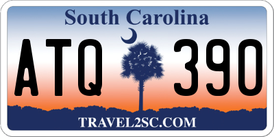 SC license plate ATQ390