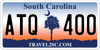 SC license plate ATQ400
