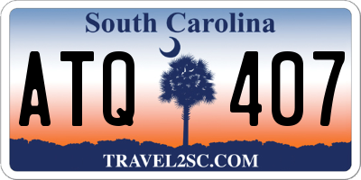 SC license plate ATQ407