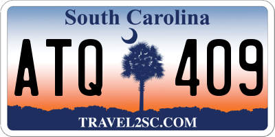 SC license plate ATQ409