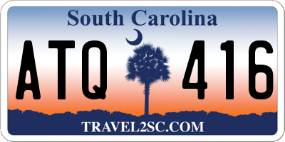 SC license plate ATQ416