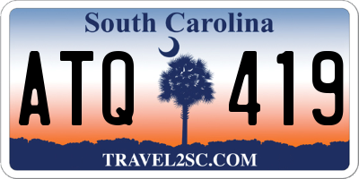 SC license plate ATQ419