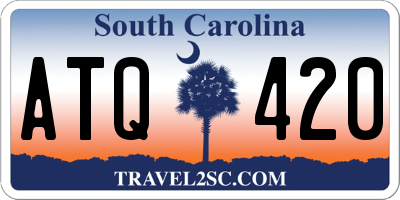 SC license plate ATQ420
