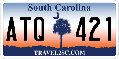 SC license plate ATQ421