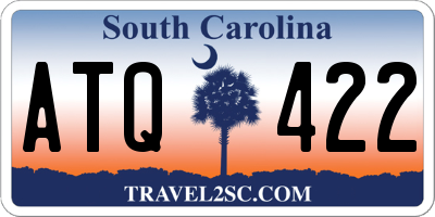 SC license plate ATQ422
