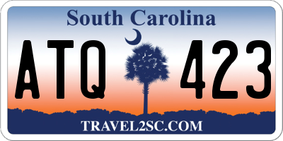 SC license plate ATQ423