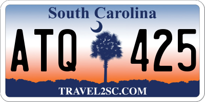 SC license plate ATQ425