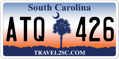 SC license plate ATQ426