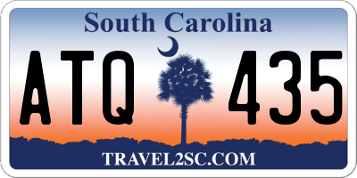 SC license plate ATQ435
