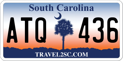 SC license plate ATQ436