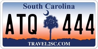 SC license plate ATQ444