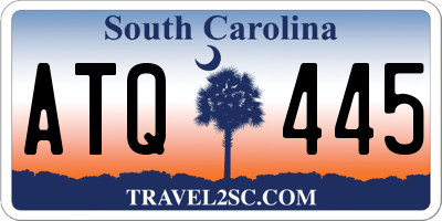 SC license plate ATQ445
