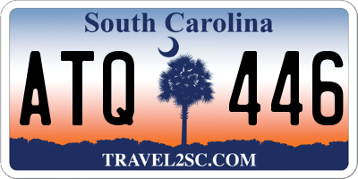SC license plate ATQ446