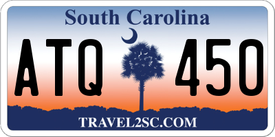 SC license plate ATQ450