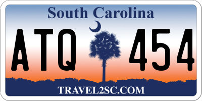 SC license plate ATQ454